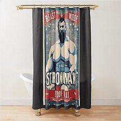 Ed Strongman Vintage Eddie Hall Shower Curtain