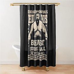 Vintage Eddie Hall Strongman Boxing Beast Shower Curtain