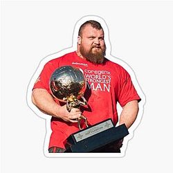 Eddie Hall Worlds Strongest Man Award Sticker
