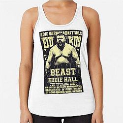Eddie Hall Meme Knockout Beast Boxing Day Racerback Tank Top