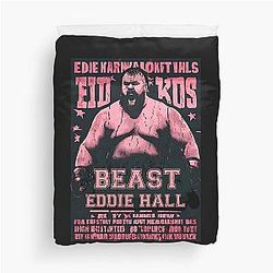 Vintage Ruby Red Eddie Hall Strongman Game For Brother Duvet Cover