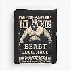 Vintage Eddie Hall Strongman Boxing Beast Duvet Cover