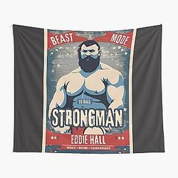 Eddie Hall Strongman Vintage Tapestry