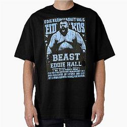 Vintage Aquamarine Eddie Hall Oversized T-Shirt