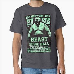Vintage Neon Eddie Hall Strongman Classic T-Shirt