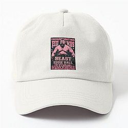 Vintage Ruby Red Eddie Hall Strongman Ed Hall Boxing Game for Brother Dad Hat
