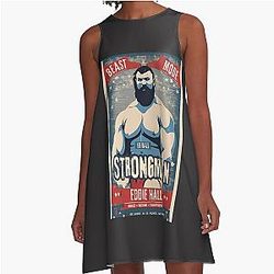 Eddie Hall Strongman A-Line Dress