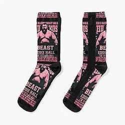 Vintage Ruby Red Eddie Hall Strongman Boxing Game For Brother Socks