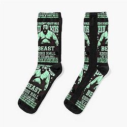 Vintage Neon Strongman Boxing Cyberpunk Socks