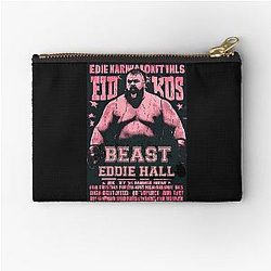 Vintage Ruby Red Eddie Hall Strongman Ed Hall Boxing Game For Brother Zipper Pouch