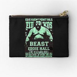 Vintage Neon Eddie Hall Strongman Boxing Cyberpunk Zipper Pouch