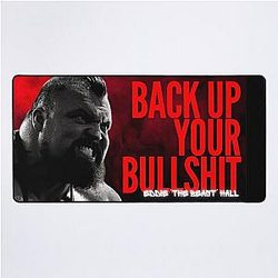 Eddie Hall - Back Your Bullshit Quote Desk Mat