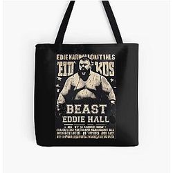 Vintage Eddie Hall Strongman Boxing Beast All Over Print Tote Bag