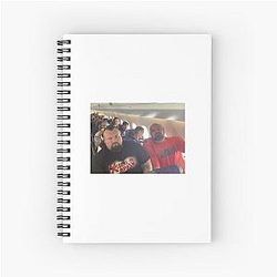 Strongman Eddie Hall Brian Shaw Funny Plane Spiral Notebook