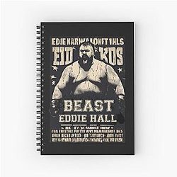 Eddie Hall Strongman Boxing Beast Spiral Notebook
