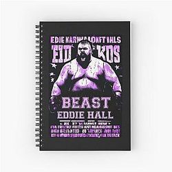 Retro Cyberpunk Eddie Hall Strongman Training Notebook