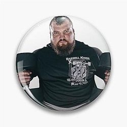 Eddie Hall Serious Strongman Dumbbells Pin