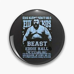 Vintage Aquamarine Eddie Hall Strongman Boxing King Pin