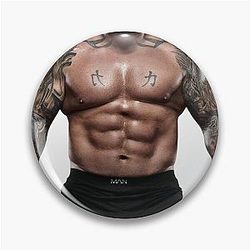 Eddie Hall Physique Jacked Muscles Strongman Pin
