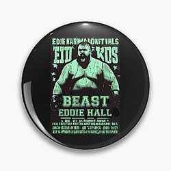 Vintage Neon Eddie Hall Strongman Boxing Cyberpunk Pin