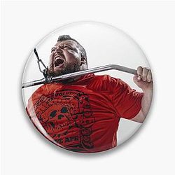 Eddie Hall Strongman Angry Scream Pin