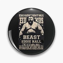 Vintage Eddie Hall Strongman Boxing Beast Pin