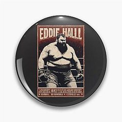 Eddie Hall Strongman Vintage Beast Boxing Game Day Pin