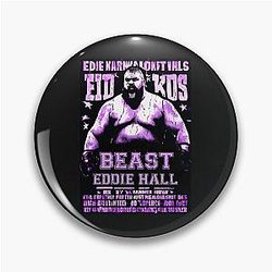 Retro Cyberpunk Eddie Hall Strongman is a Beast Boxing Training Day Pin