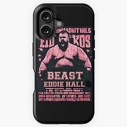 Vintage Ruby Red Eddie Hall Strongman Ed Hall Boxing Game For Brother iPhone Case