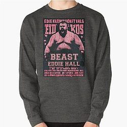 Vintage Ruby Red Eddie Hall Strongman Ed Hall Boxing Game For Brother Pullover Sweatshirt