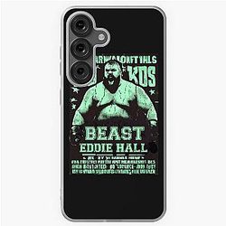 Vintage Neon Eddie Hall Strongman Ed Hall Strongman Boxing Cyberpunk Samsung Galaxy Soft Case
