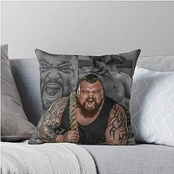 Eddie Hall Classic T-Shirt Throw Pillow