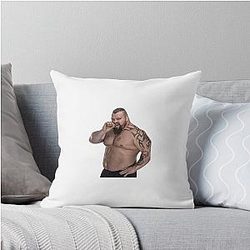 Eddie Hall Cigar Throw Pillow