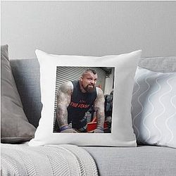 Eddie Hall The Beast Throw Pillow