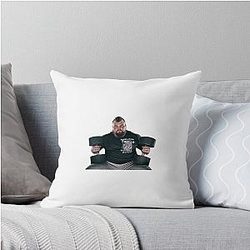 Eddie Hall Serious Strongman Dumbbell Throw Pillow