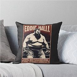 Eddie Hall Strongman Vintage Knockout Beast Boxing Game Day Throw Pillow