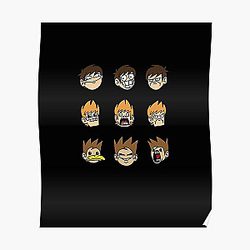 Eddsworld Eddmoji  Funny Poster RB1509