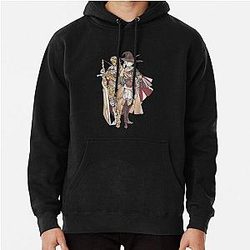 Elden Ring Hoodies - Elden Ring Rogier the Sorcerer &amp; D, Hunter of the Dead Pullover Hoodie