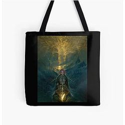 Elden Ring Bags - Elden Ring The Tarnished And Melani The World Tree All Over Print Tote Bag
