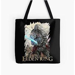 Elden Ring Bags - Elden Ring The Tarnished Glowing Sword Title All Over Print Tote Bag