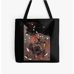 Elden Ring Bags - Elden Ring The Tarnished On The Ocean Floor All Over Print Tote Bag