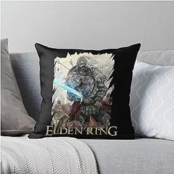 Elden Ring Pillows - Elden Ring The Tarnished Glowing Sword Title Throw Pillow Cover