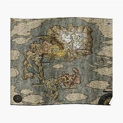 Elden Ring Posters - Elden Ring map Hi-res Poster