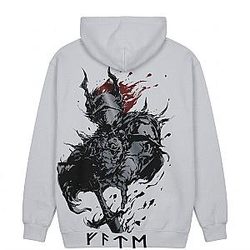 Elden Ring Hoodies - Warrior Elden Ring Printed Back Pullover Hoodie