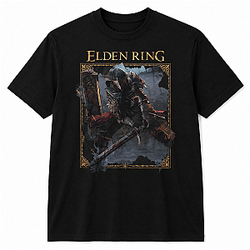 Fallen Knight Sword Battle LA1508 Elden Ring T-Shirts