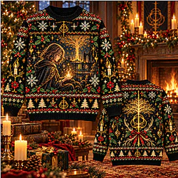 Melina & Grace Flame  LA0810 Elden Ring Ugly Christmas Sweater ⛄