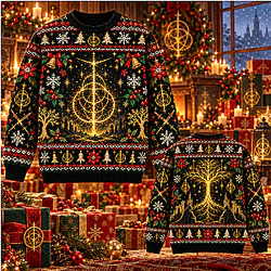 Golden Symbol & Bells LA0810 Elden Ring Ugly Christmas Sweater ⛄