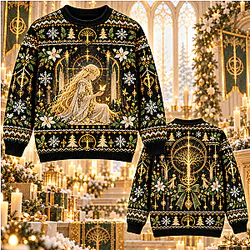 Queen Miquella & Erdtree Gold LA0810 Elden Ring Ugly Christmas Sweater ⛄