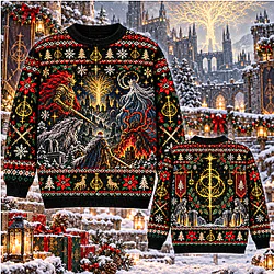 Erdtree & Demigods Group LA0810 Elden Ring Ugly Christmas Sweater ⛄