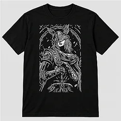 1. Elden Ring Elden Rage Armored Knight Graphic T-Shirt NTT1410 Elden Ring T-Shirts